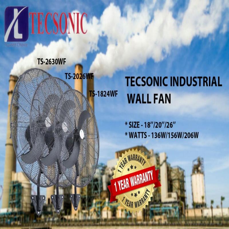 tecsonic industrial wall fan 24inch 